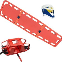 Spine Board With Head Immobilizer and Cervical Collar
