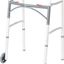 Drive Medical 10210-1 Deluxe 2-Button Folding Walker with Wheels